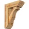 Ekena Millwork Balboa Slat Rough Sawn Bracket w/ Offset Brace, Western Red Cedar, 6"W x 16"D x 20"H BKT0604X16X20BOA06RWR - alternate 1
